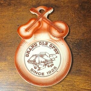 Vintage Grand Ole Opry Nashville Tennessee Ceramic Wall Decor, Tray, Since 1925